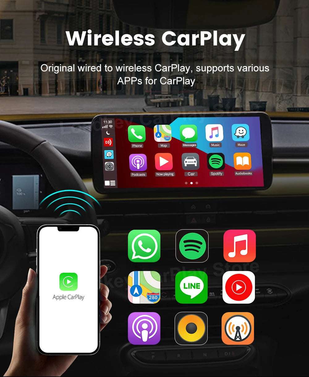 Carlinkit 5.0 Wireless Apple CarPlay & Android Auto Adapter