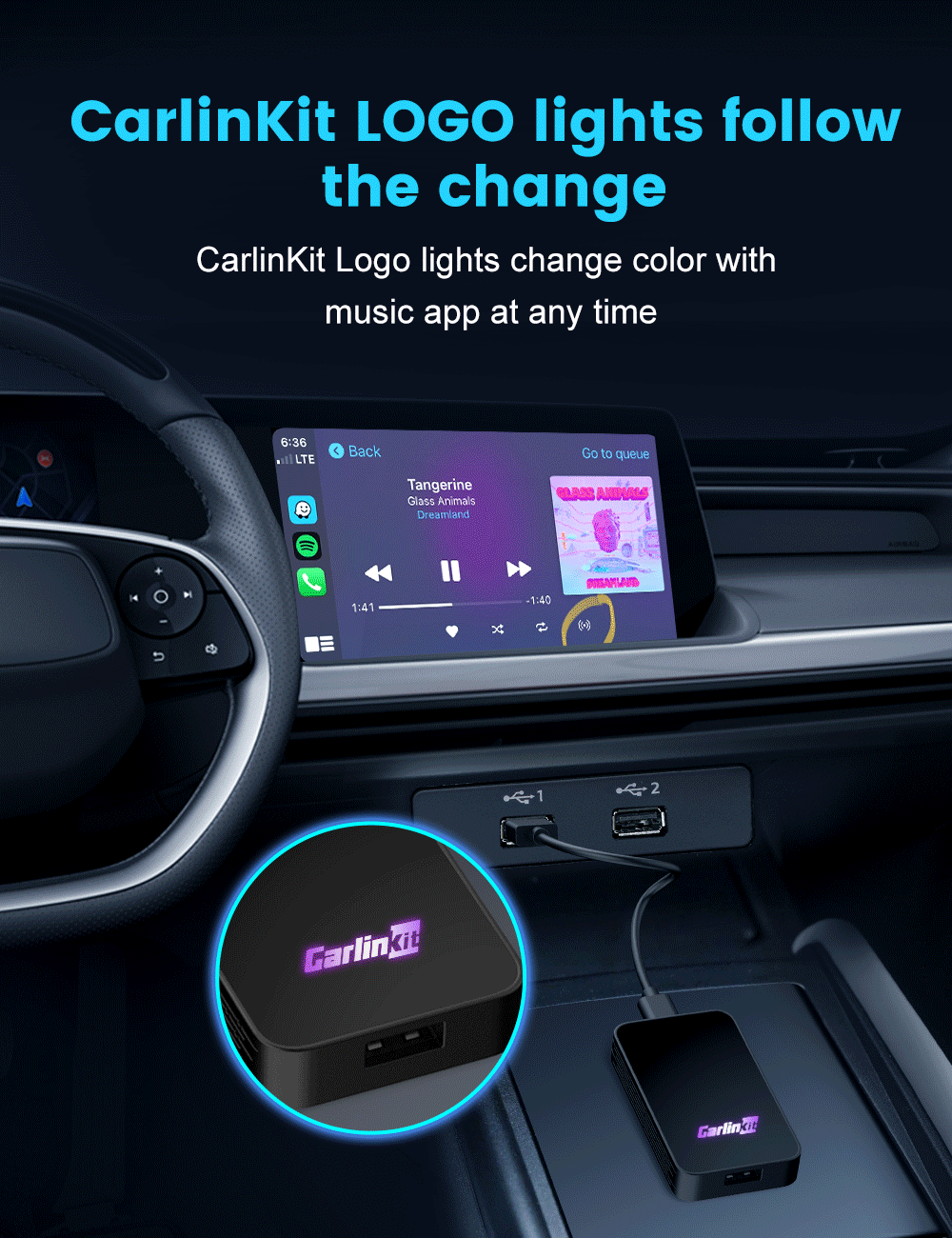 Carlinkit 5.0 Wireless Apple CarPlay & Android Auto Adapter