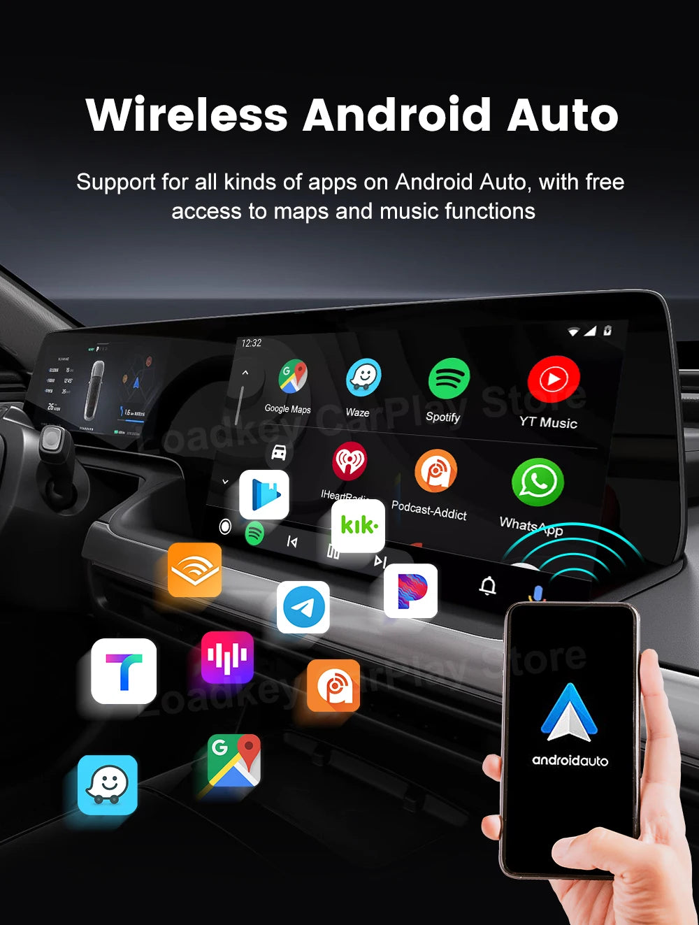 Carlinkit 5.0 Wireless Apple CarPlay & Android Auto Adapter