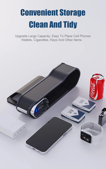 Charge & Go – Wireless Car Seat Organizer