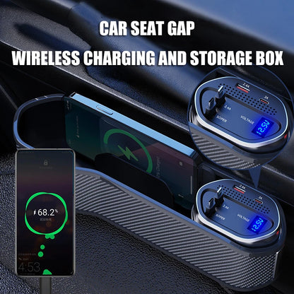 Charge & Go – Wireless Car Seat Organizer
