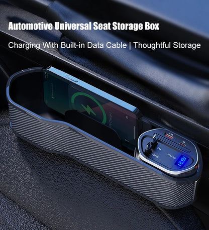 Charge & Go – Wireless Car Seat Organizer