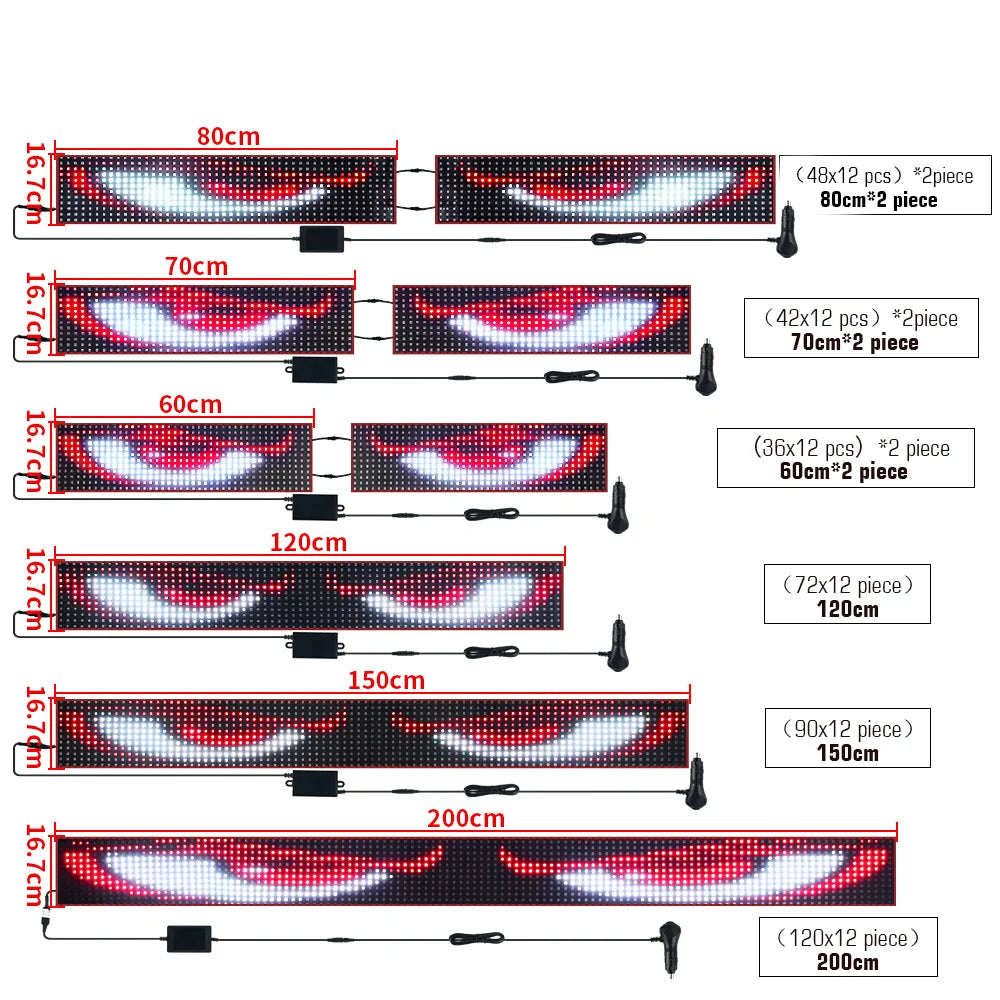 Devil Eye LED Windshield Display