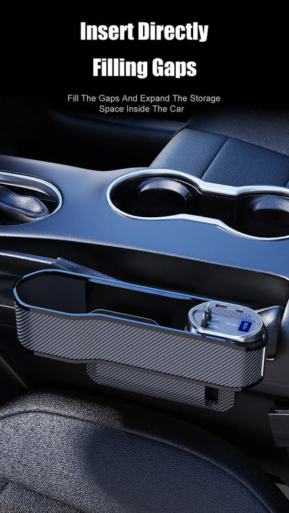 Charge & Go – Wireless Car Seat Organizer