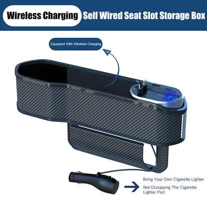Charge & Go – Wireless Car Seat Organizer
